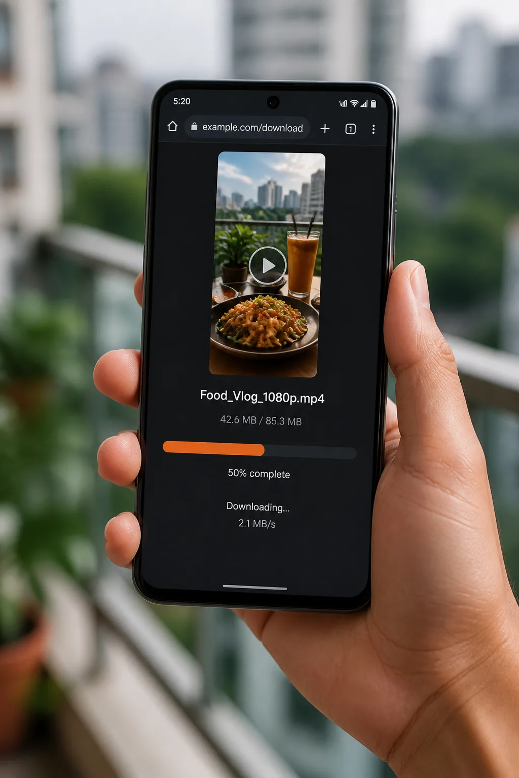 Download TikTok video on Android