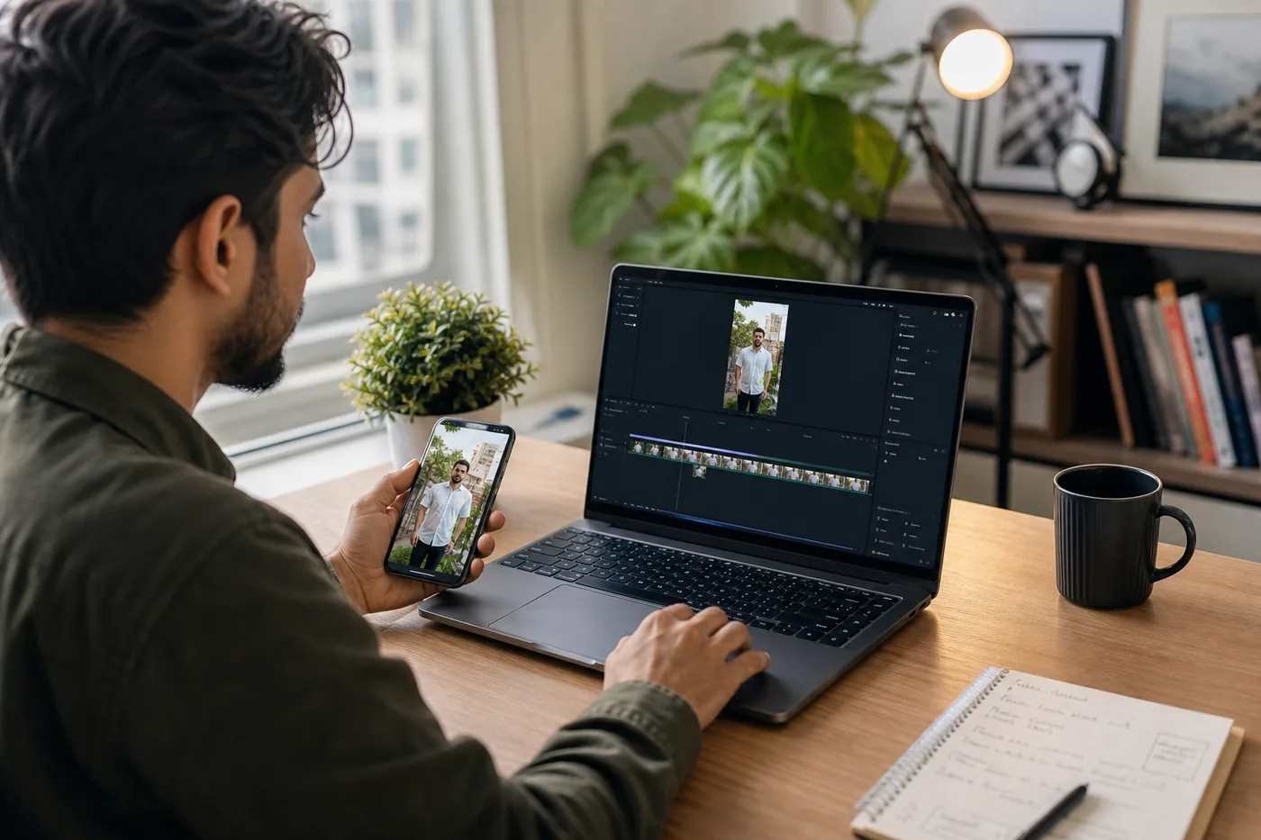 Creator editing clean TikTok clips without watermark
