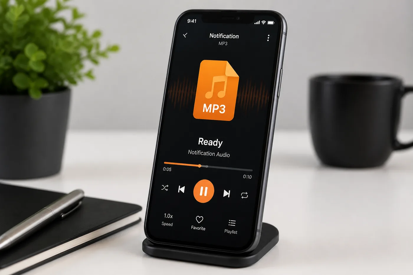 TikTok MP3 ready on phone