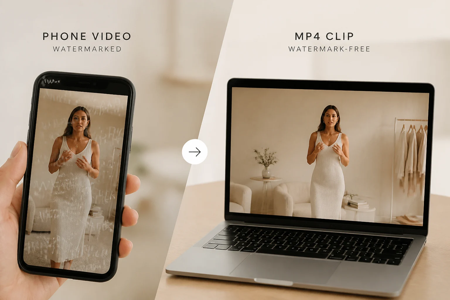 Download TikTok to MP4 without watermark in Bangladesh — clean HD file illustration