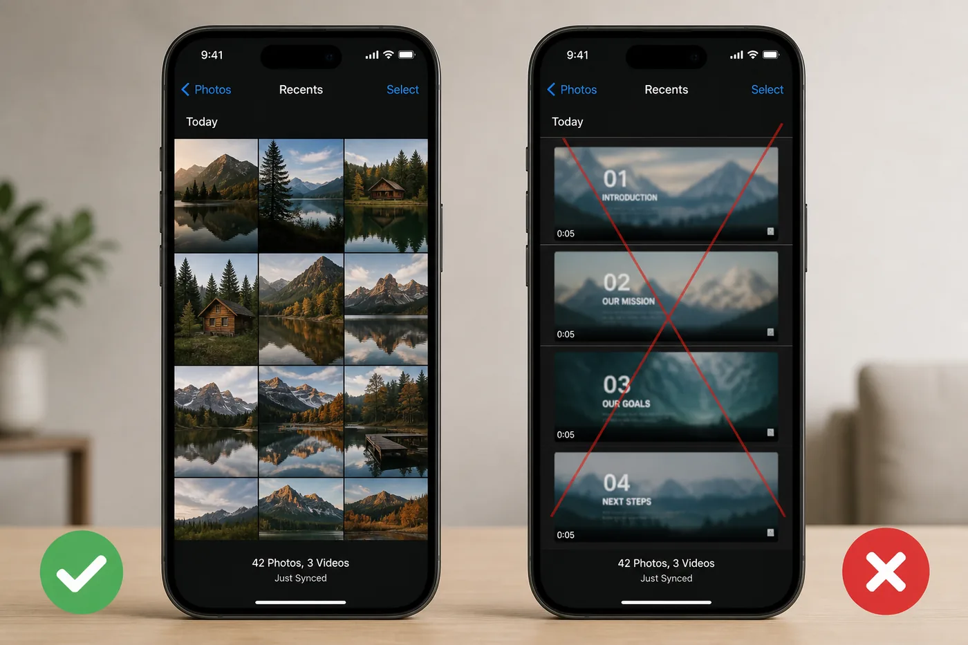 Downloaded TikTok slideshow photos in gallery