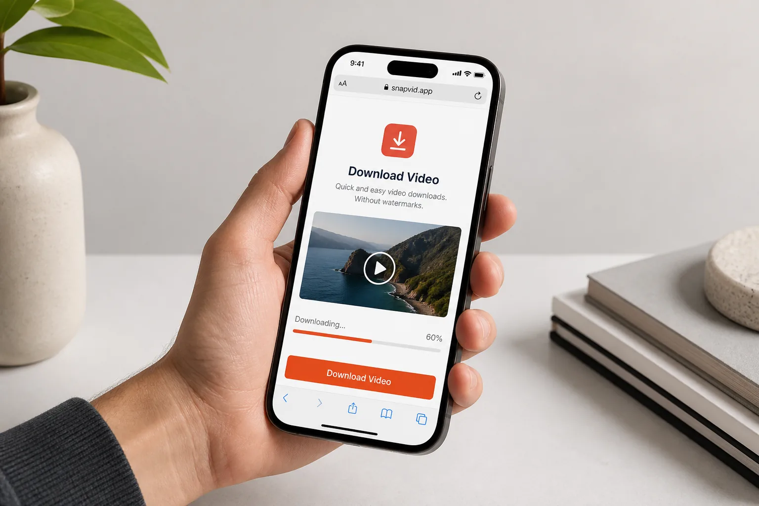 Descargar video de TikTok en iPhone con Tikgrabs